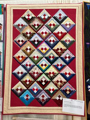 Quilt 132 by Terry Donati - Log Cabins with Friends
