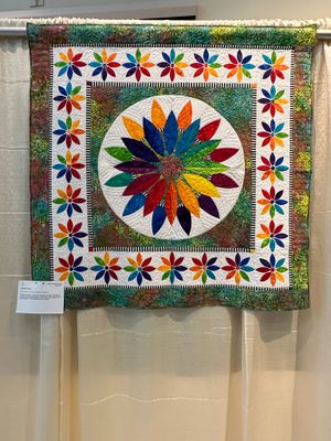Quilt 194 by Pat Cosgrove - Colourful Flowers -