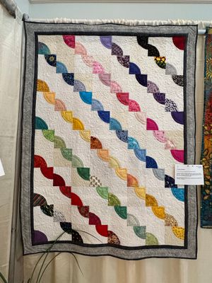 Quilt 240 by Barbra Buckley - Drunken Rainbow