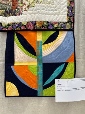 Quilt 243 by Kathy Wright - Growth - 18 x 17