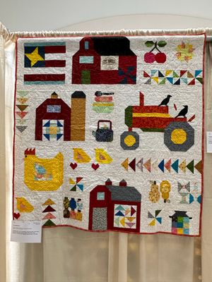 Quilt 261 by Kathy Wright - “Farm Memories”