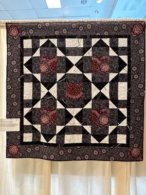 Quilt 74 by Brenda Weaver-Kingsley - Red, White, and Black (Aboriginal  Style)