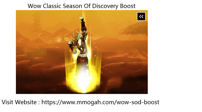 WoW Classic Season of Discovery Boost