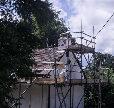 Roof and Chimney Repairs in progress