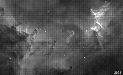 IC1805 -- 1955 - 2023 - High Proper Motion Stars Only