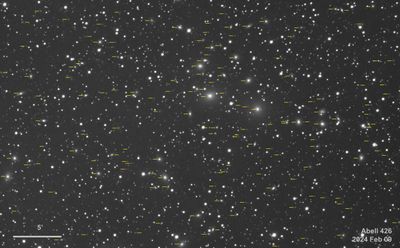 Abell 426 Galaxies -- Feb 9, 2024