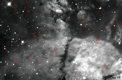 NGC 896 -- 1952 - 2024 - High Proper Motion Stars
