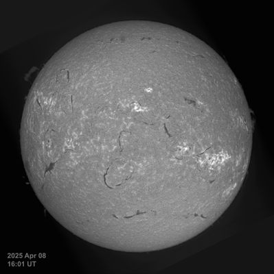 April 8, 2025: Stack of 10 SHG scans, L-R sharpening