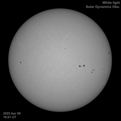 April 8, 2025: H-alpha/white light toggle
