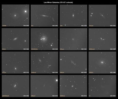 16 Galaxies In Leo Minor