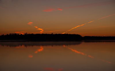 Contrails at Dawn