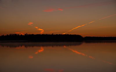 Contrails at Dawn