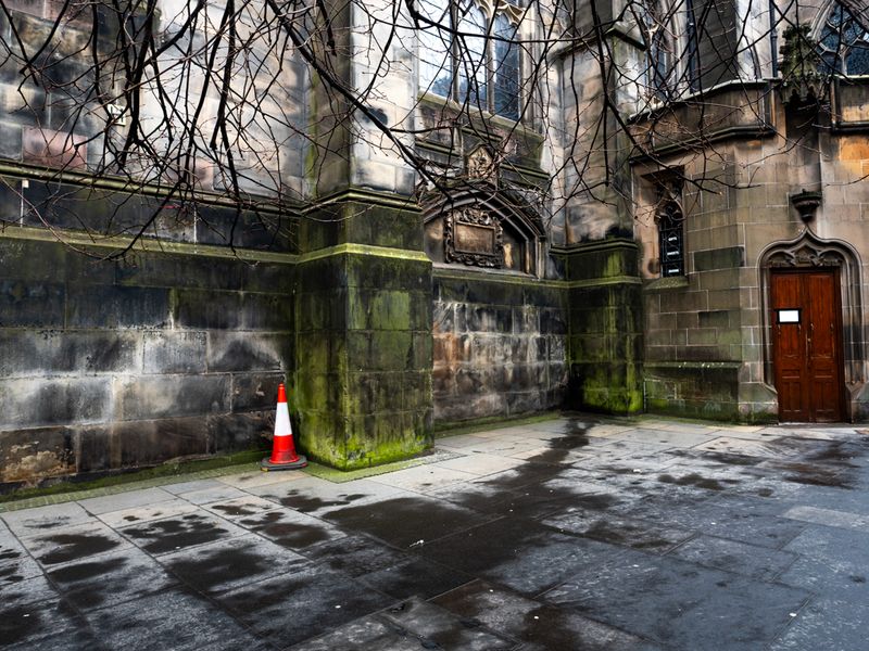 Outside St Giles Cathedral, Edinburgh