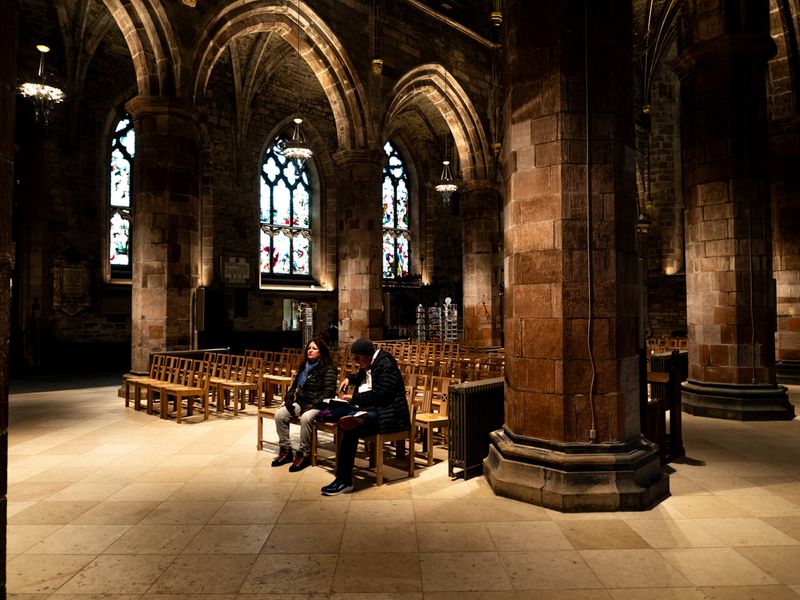 Quiet in St Giles Cathedral, Edinburgh
