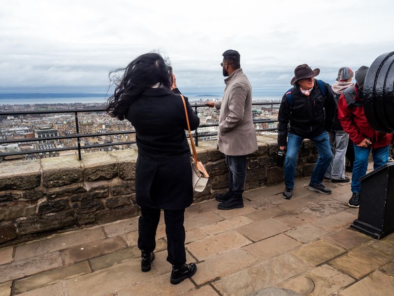 Facing Mons Meg Canon, Edinburgh Castle
