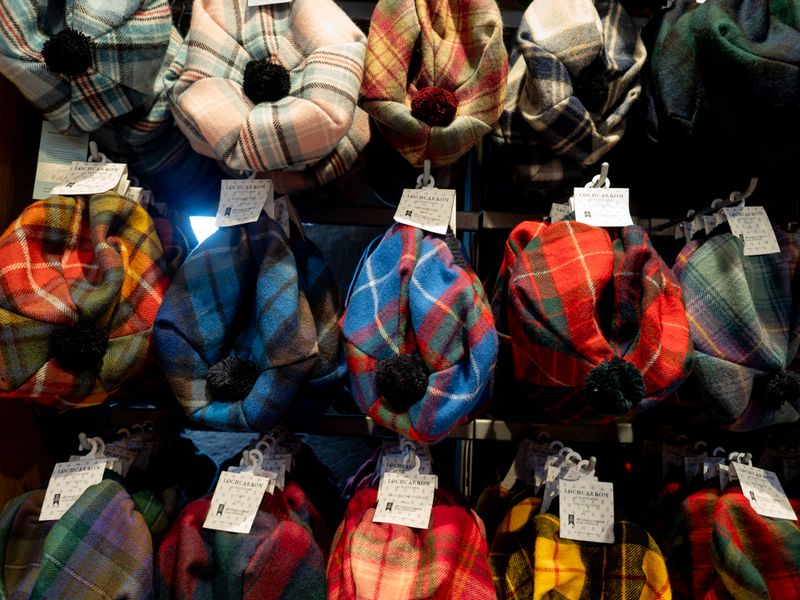 Tartan hats, Edinburgh