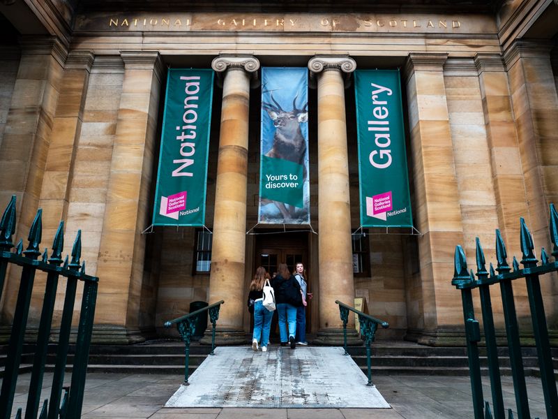 At the National Art Gallery, Edinburgh, Scotland