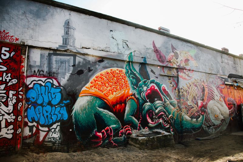 Street Art at the Yaam, Berlin
