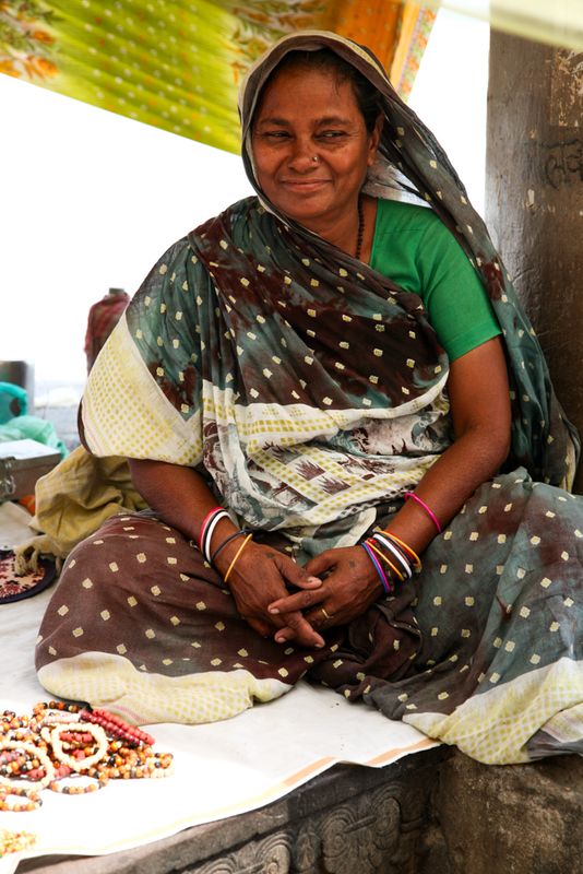 Vendor by the Ganges, Varanasi, India