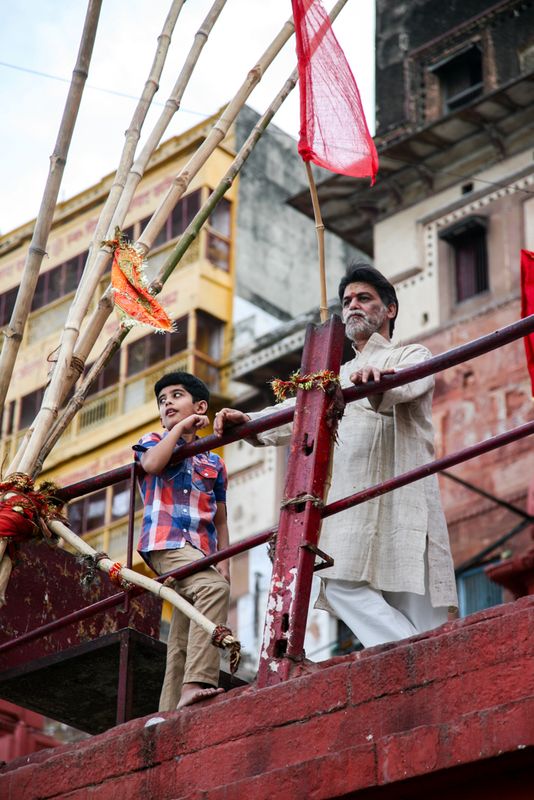 Looking Out Over the River Ganges, Varanasi, India