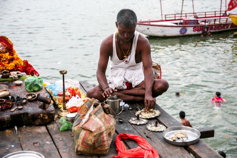 Offerings, Varanasi, India