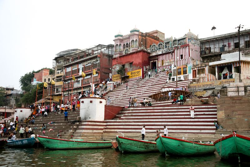 At Kedar Ghat, Varanasi, India