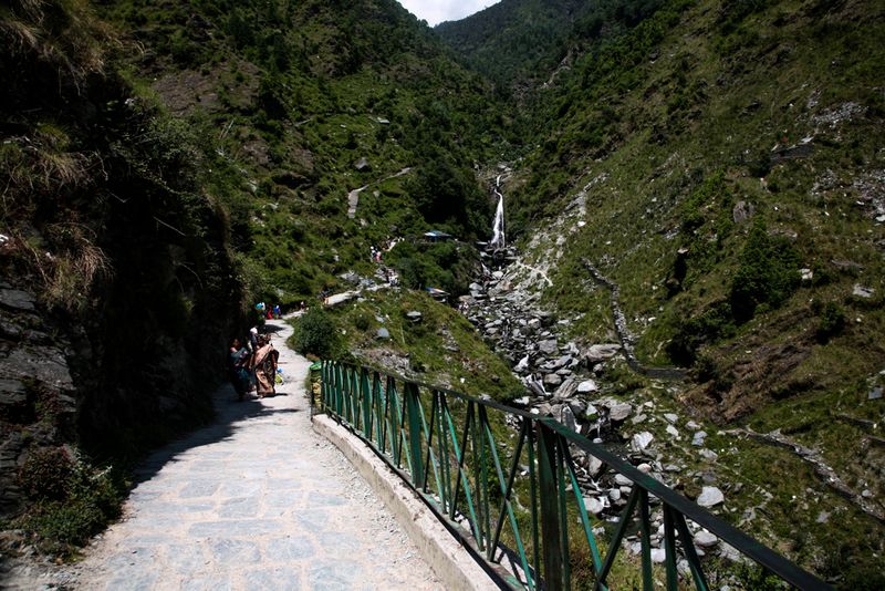 To Bhagsu Waterfall, Dharamshala, India
