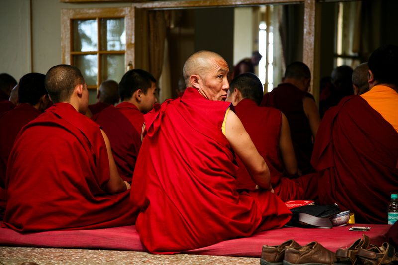 Uniform at the Dalai Lama Temple, Dharamshala, India