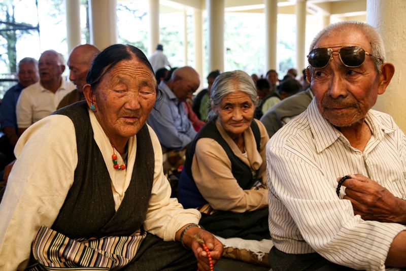 Waiting for Prayer, at the Dalai Lama Temple, Dharamshala, India