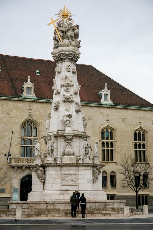 Statue at Mattias Church, Budapest