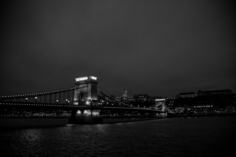 Chain Bridge Over The Danbue, Budapest, Hungary