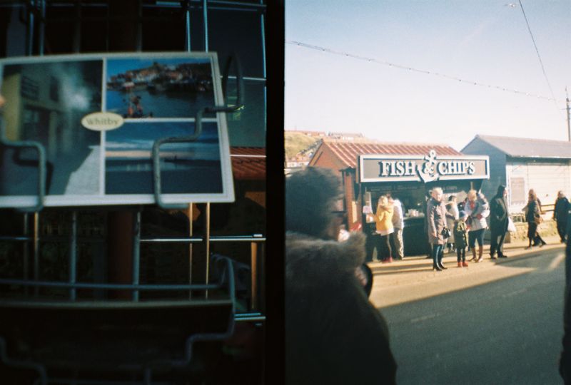 Postcard, Fish and Chips, Whitby, 2018