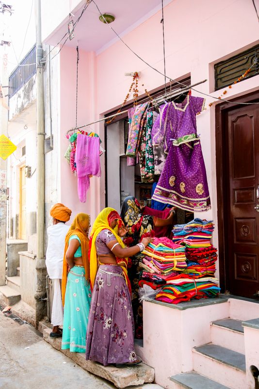 Clothes Shopping, Nimaj, India