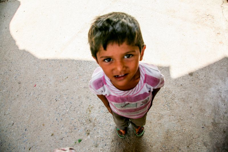 Looking Up at the Camera, Nimaj, India