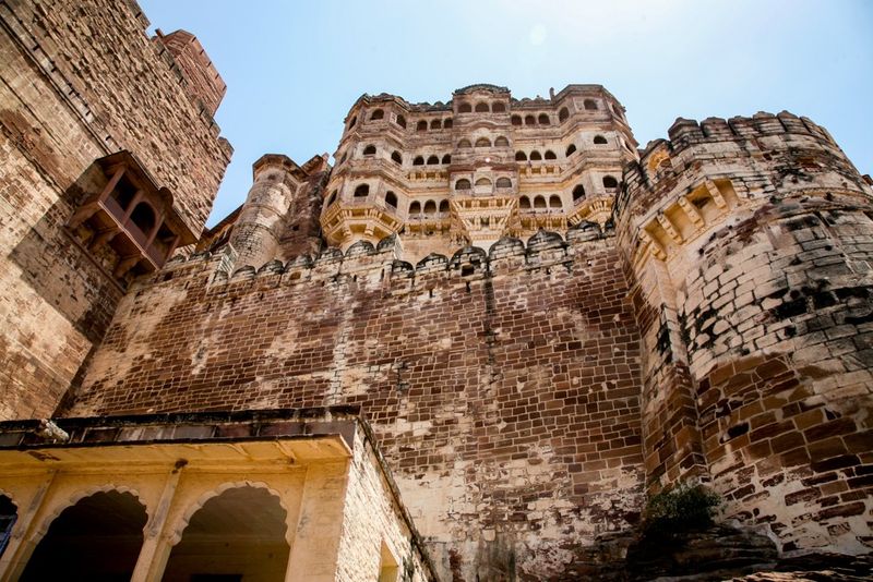 The Mehrangarh Fort Towers Above, Jodhpur, India