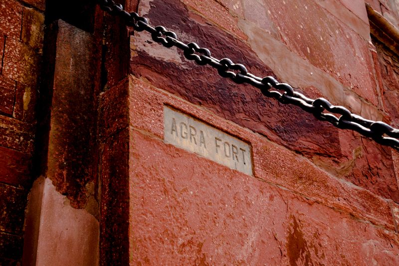 Chains at Agra Fort, Agra, India