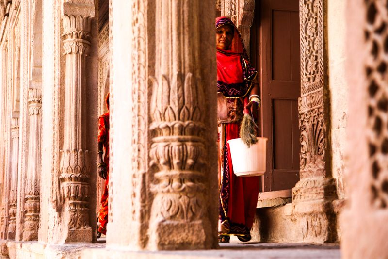 Pillars of Community, at the Mehrangahr Fort, Jodhpur, India