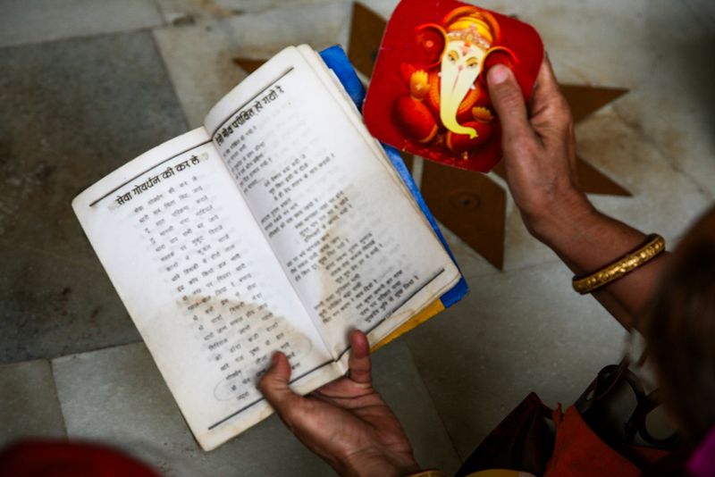 Worship to Lord Krishna, Jodphur, India