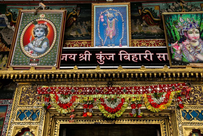 Ornate Decorations to Lord Krishna, Jodphur, India