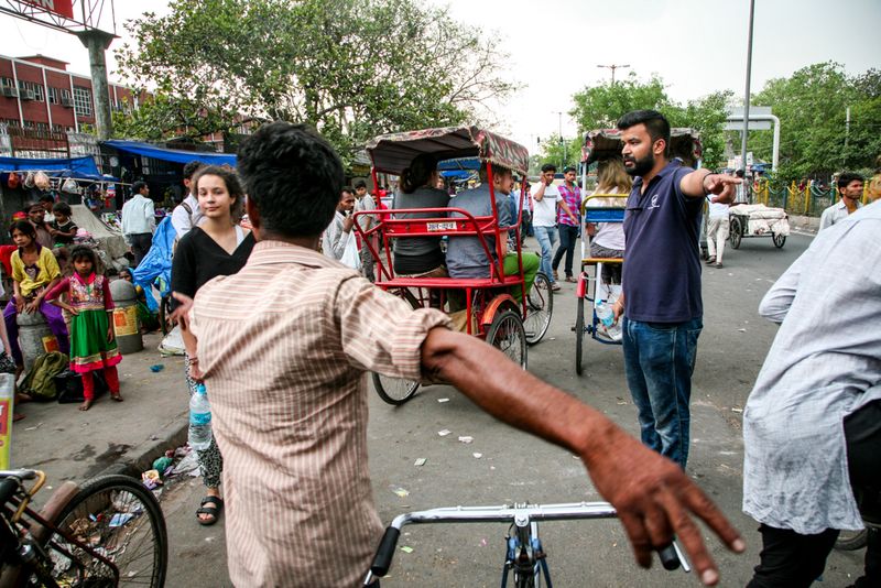 Tourists to Rickshaws, Jodhpur, India