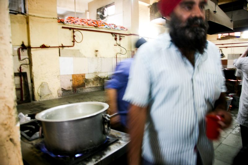 Community Kitchens in a Sikh Temple, Jodphur, India