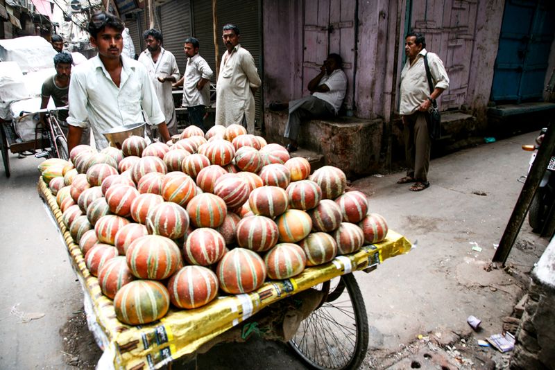 Melon Vendor, Delhi, India