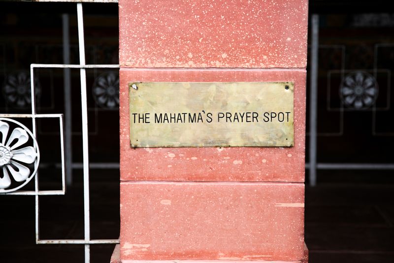 The Mahatma's Prayer Spot, Delhi, India