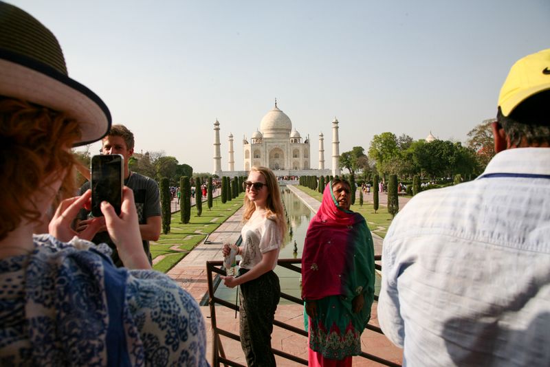 A Tradition of a Photograph Here, Taj Mahal, Agra, India