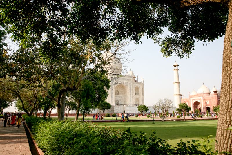 From the Grounds of the Taj Mahal, Agra, India