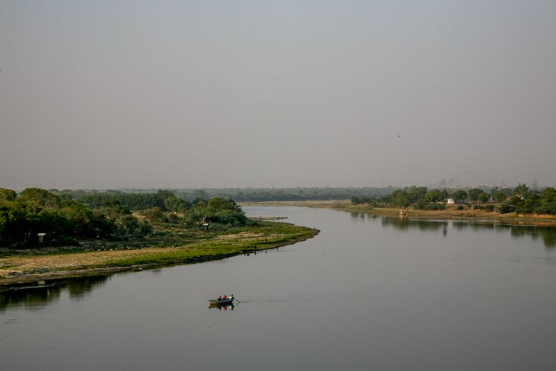 Rowing the River Yamuna, Agra, India