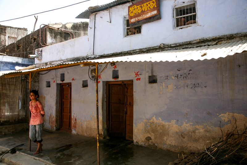 Outside Homes in Tordi Gahr, India