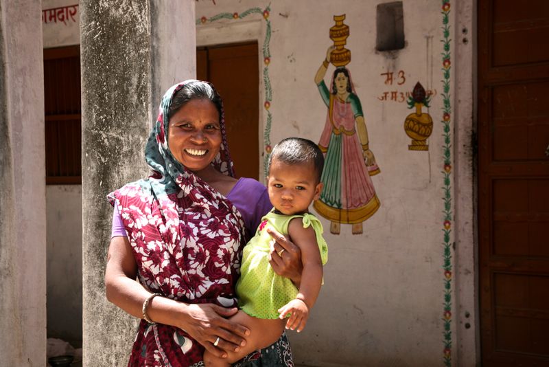 Mother and Child, Tordi Garh, India
