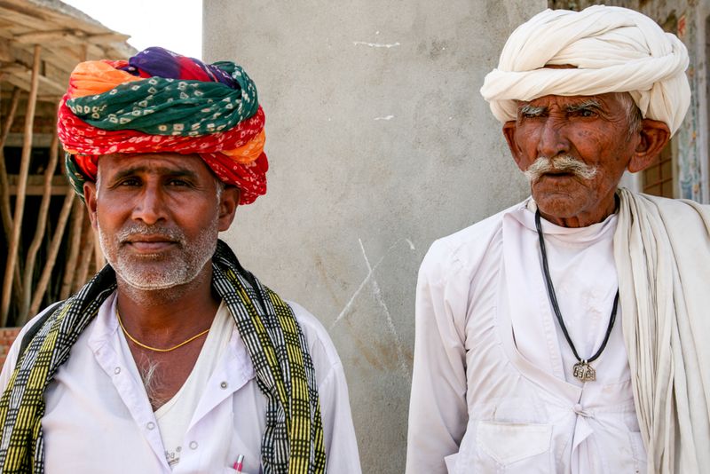 Portrait of Two Men, Tordi Garh, India