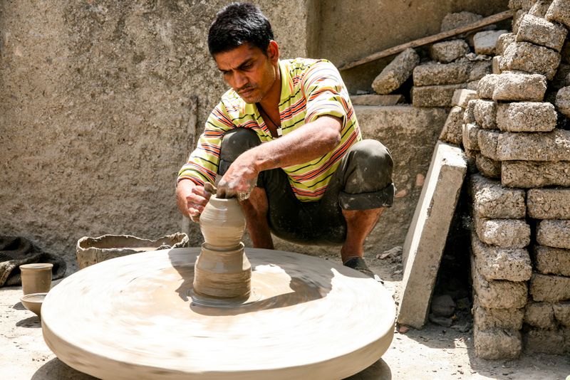 Ceramicist at Work, Tordi Garh, India